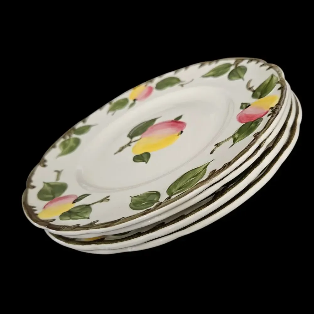 Villeroy & Boch The Delicious Apple Salad Plates Set of 4 Hand Painted France